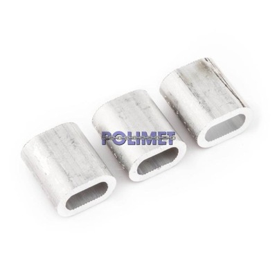 TULEJA ALUMINIOWA 5 mm ZACISK - 10 szt. ATEST