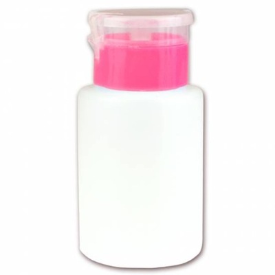 Butelka kosmetyczna z pompką 150 ml - różowa