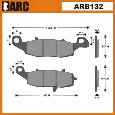 SABOTS DE FREIN DE FREIN AVANT KAWASAKI VN800 VN900 - milautoparts-fr.ukrlive.com