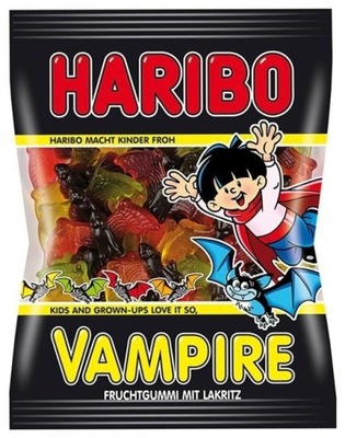 HARIBO VAMPIRE ŻELKI LUKRECJA WAMPIRY NIETOPER