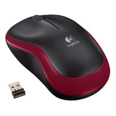 Mysz Optyczna Logitech Wireless Mouse M185 red