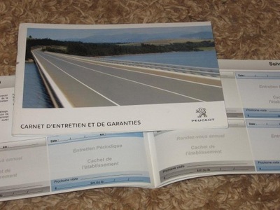 PEUGEOT CARNET DE SERVICE GWARANCYJNA FRANCE - milautoparts.fr