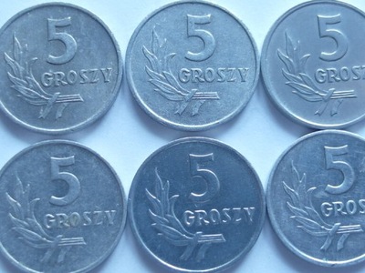 Moneta 5 gr 1965 r ładna