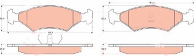 SABOTS DE FREIN DE FREIN AVANT FORD, MP150.1 GAMA MASTER - milautoparts-fr.ukrlive.com