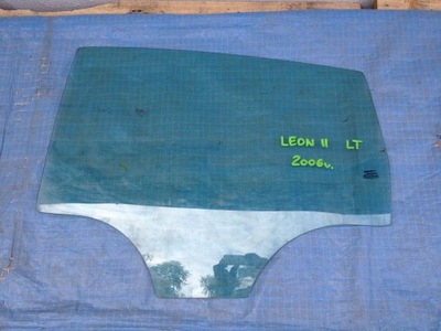 Seat leon ii скло двері лівих задніх 2006r. фото №1