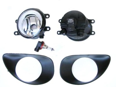 Противотуманные фары + решётки toyota yaris 2006-2009 фото №1