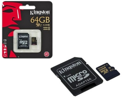 Karta MicroSD Kingston Micro SDXC 64GB CL10 UHS-1