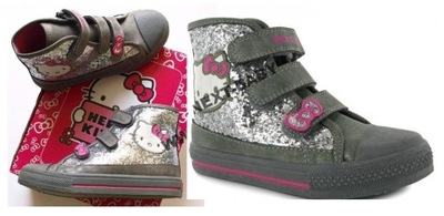 HELLO KITTY oryg trampki BROKAT _33 21 cm WYSOKIE