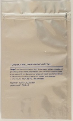 Torba termoizolacyjna do insulin i innych leków 500ml