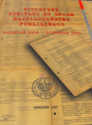 Biuletyn komitetu do spraw bezpieczeństwa 1954-56