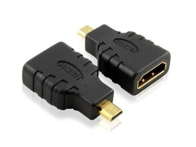 Adapter HDMI gniazdo - wtyk mikro HDMI D micro HQ