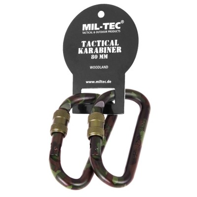 Karabińczyk Karabinek z Blokadą 2szt. Mil-Tec WL 80mm