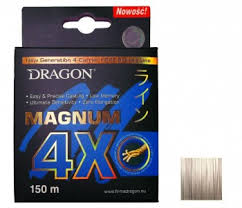 Plecionka Dragon Magnum 4X Jasnoszara 150m 0.25mm