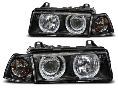 FEUX BMW E36 SEDAN 91-98 ANGEL EYES ANNEAUX DEPO H7 - milautoparts-fr.ukrlive.com