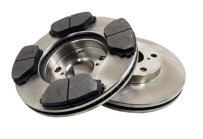 DISCS 2 PCS. + PADS FRONT TOYOTA RAV4 RAV 4 II 00-05 - milautoparts-fr.ukrlive.com