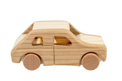 Drewniany MALUCH auto samochód z drewna MODEL FIAT
