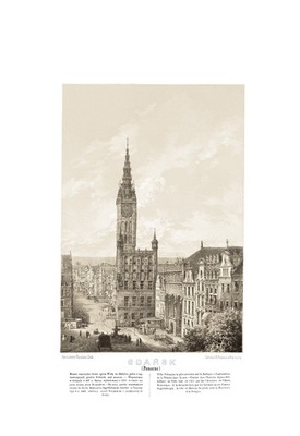 167 Gdańsk Napoleon Orda litografia album widoków