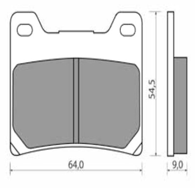 BRENTA PADS BRAKE KH88 (FT 3053) - milautoparts-fr.ukrlive.com