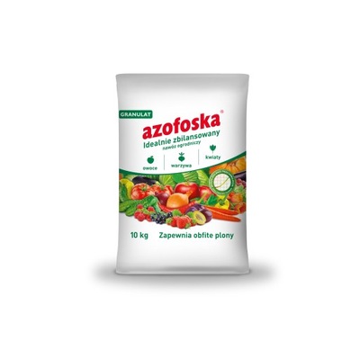 AZOFOSKA GRANULAT 10kg NAWÓZ IGLAK TRAWNIK WARZYWA