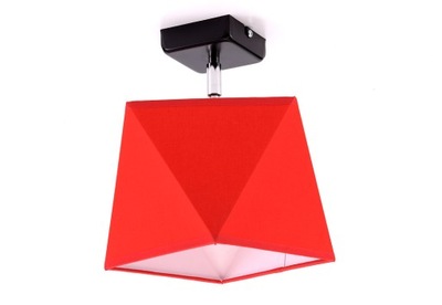 Lampa sufitowa plafon żyrandol 1 abażur kolorowy