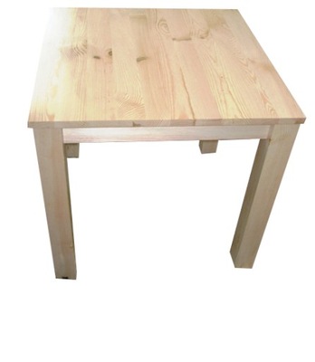Stół drewniany STOLIK sosnowy 70x70 MASYWNE NOGI
