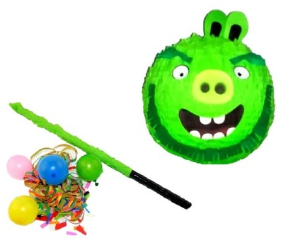 ŚWIETNY ZESTAW PINIATA PINATA ANGRY LEONARD