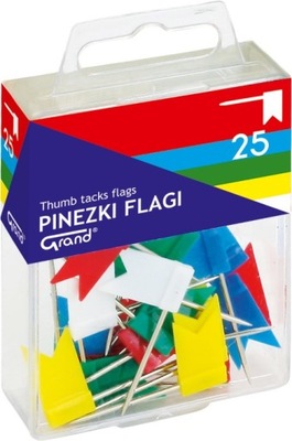 Pinezki flagi tablicowe GRAND 25 szt