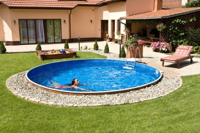 Round pool ANPO CANADIAN SWIMMING POOL 4.6x1.2 Z2 460 x 460 cm