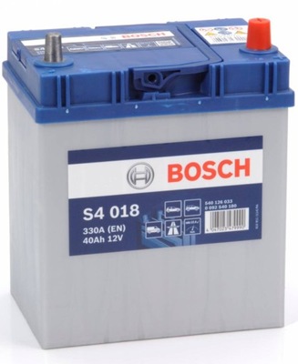 AKUMULATOR Bosch S4 S4018 12V 40Ah / 330A [P+]