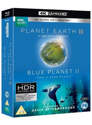 . Planeta Ziemia 2 / Planet Earth II + Błękitna planeta 2 / Blue 4K Blu-ray