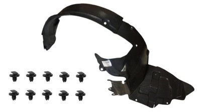 Підкрилок перед + кліпси renault laguna iii 07- фото №1