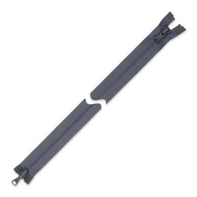 Zamek błyskawiczny 110 cm dwusuwakowy popielaty