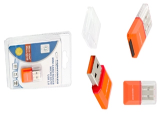 ESPERANZA Mini Czytnik kart microSD SDHC USB2.0