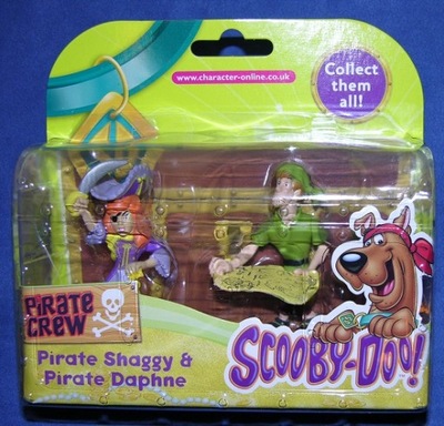 SCOOBY DOO FIGURKI 2 SZT ZAŁOGA PIRATÓW SHAGGY & DAPHNE