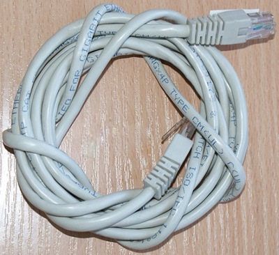 Kabel 1m sieciowy RJ45 patchcord UTP kat5 ethernet