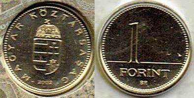 Węgry - 1 Forint 2002 r. menn.
