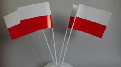 chorągiewki narodowe polskie papierowe 1000 szt