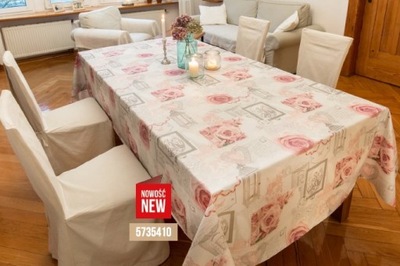 CERATA OBRUS szer. 140cm SERCA RÓŻE serduszka