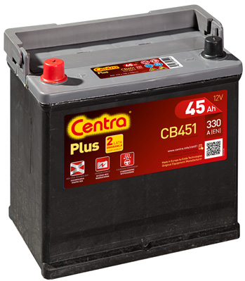 BATTERY CENTRA PLUS 45 AH, 330 A, CB 451 - milautoparts-fr.ukrlive.com