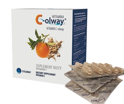 100% NATURALNA Witamina C 100 kapsułek Colway