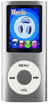 Odtwarzacz MP4 T838 32GB radio głośnik MP3 srebrny