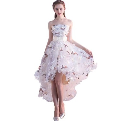 Rozkloszowana suknia w motyle wesele impreza XXS