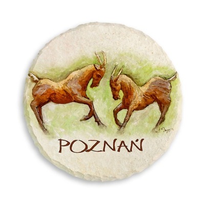 Magnes na lodówkę kamień POZNAŃ 1 KOZIOŁKI 023A M