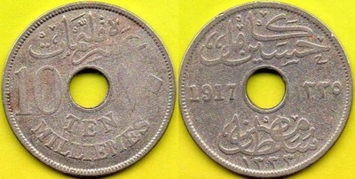 EGIPT 10 Milliemes 1917 r. - 1