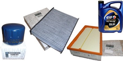 Масло фильтры набор renault scenic iii 1.5dci oryg! фото №1