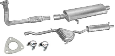 Гасник глушники do alfa romeo 145 1.9 tds комплект ! фото №1