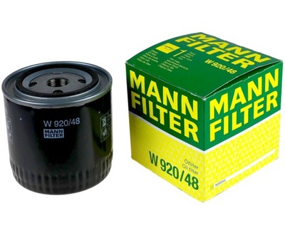 MANN FILTER FILTRO ACEITES W920/48 NISSAN 2.2 - 2.5D  