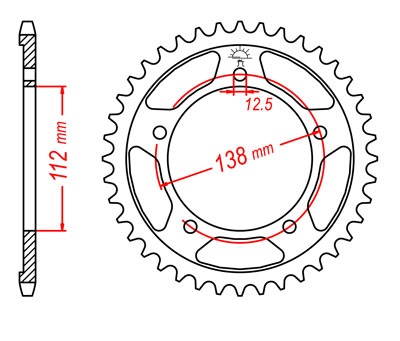 PIGNON ARRIÈRE ARRIÈRE CBR CBF XL 900 600 1000 VLX VT - milautoparts.fr