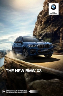 BMW X3 G01 PROSPEKT 2018 VERSIÓN INGLESA EXPORT 44 S  