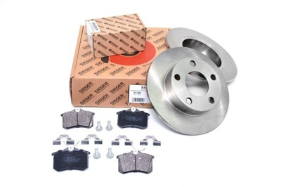 DISCS 245MM + PADS REAR VW PASSAT B5 4MOTION 4X4 - milautoparts-fr.ukrlive.com